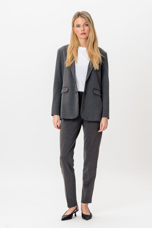 Blazer met klassieke pasvorm - Donkergrijs