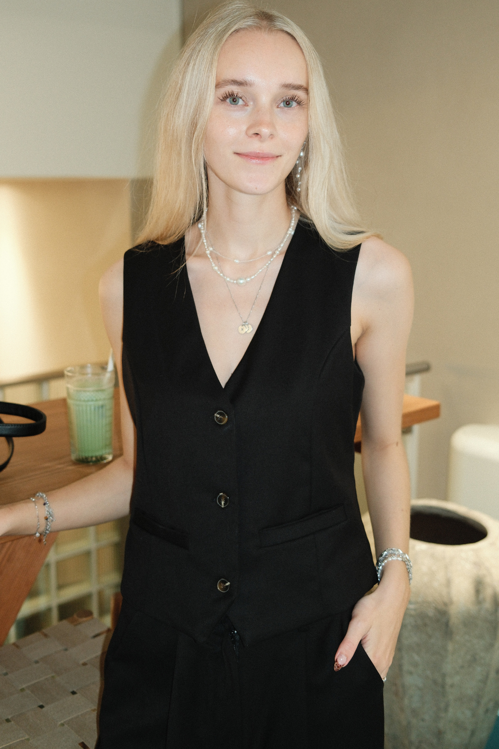 Nadia Vest - Zwart