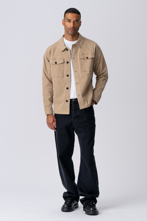 Twill Overshirt - Sable foncé
