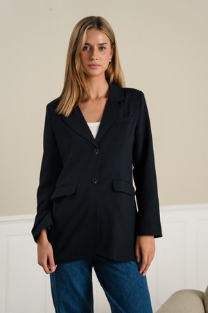 Claire Oversized Blazer - zwart