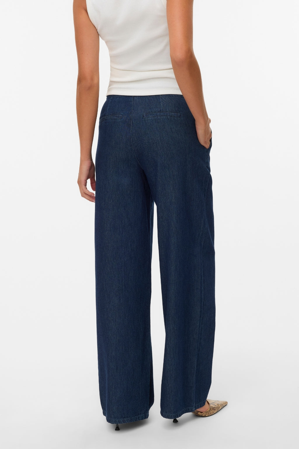 Jean large Rae - Denim bleu foncé