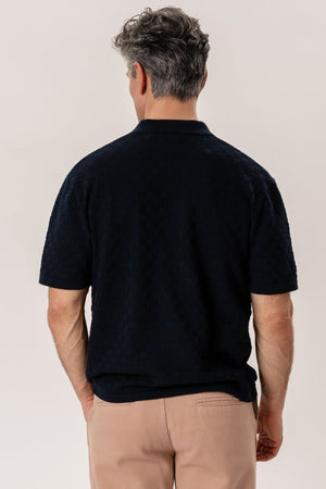 Polo en tricot Darin - Marine