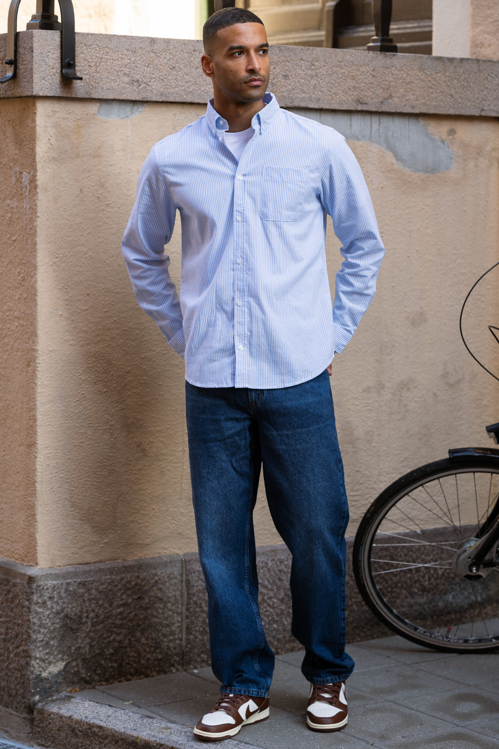 Ontspannen fit jeans - donkerblauwe denim