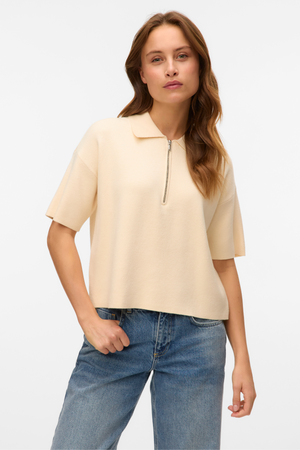 Gold 2/4 Poloneck Pullover - Birch