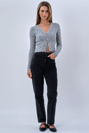 Chemisier Nova Tie en tricot - Gris