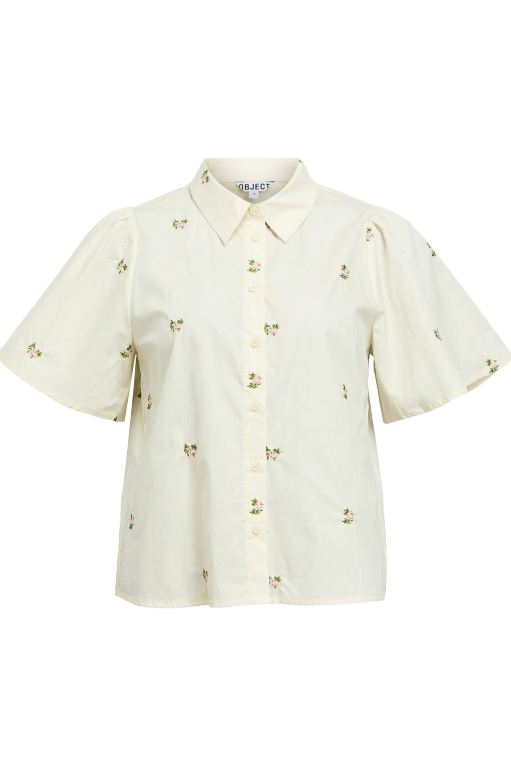 Chemise Molia - Cloud Dancer - Emb Fleur