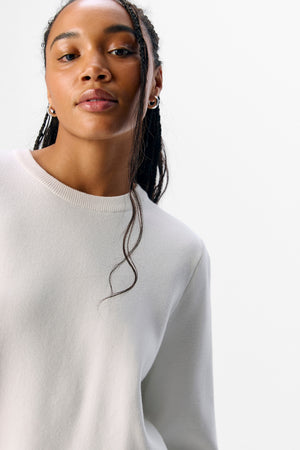 Reynard O-hals trui - Cloud Dancer