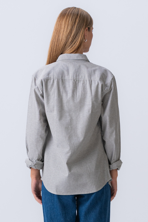 Vriendje Oxford -shirt - grijs