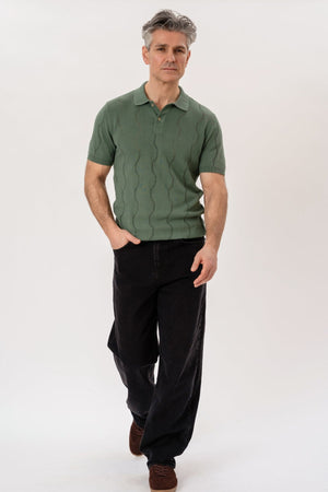 Duran Knit Polo - Green