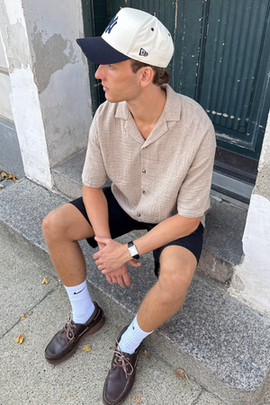 Chemise à manches courtes - sable