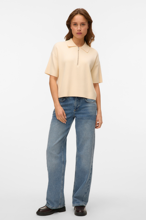 Gold 2/4 Poloneck Pullover - Birch