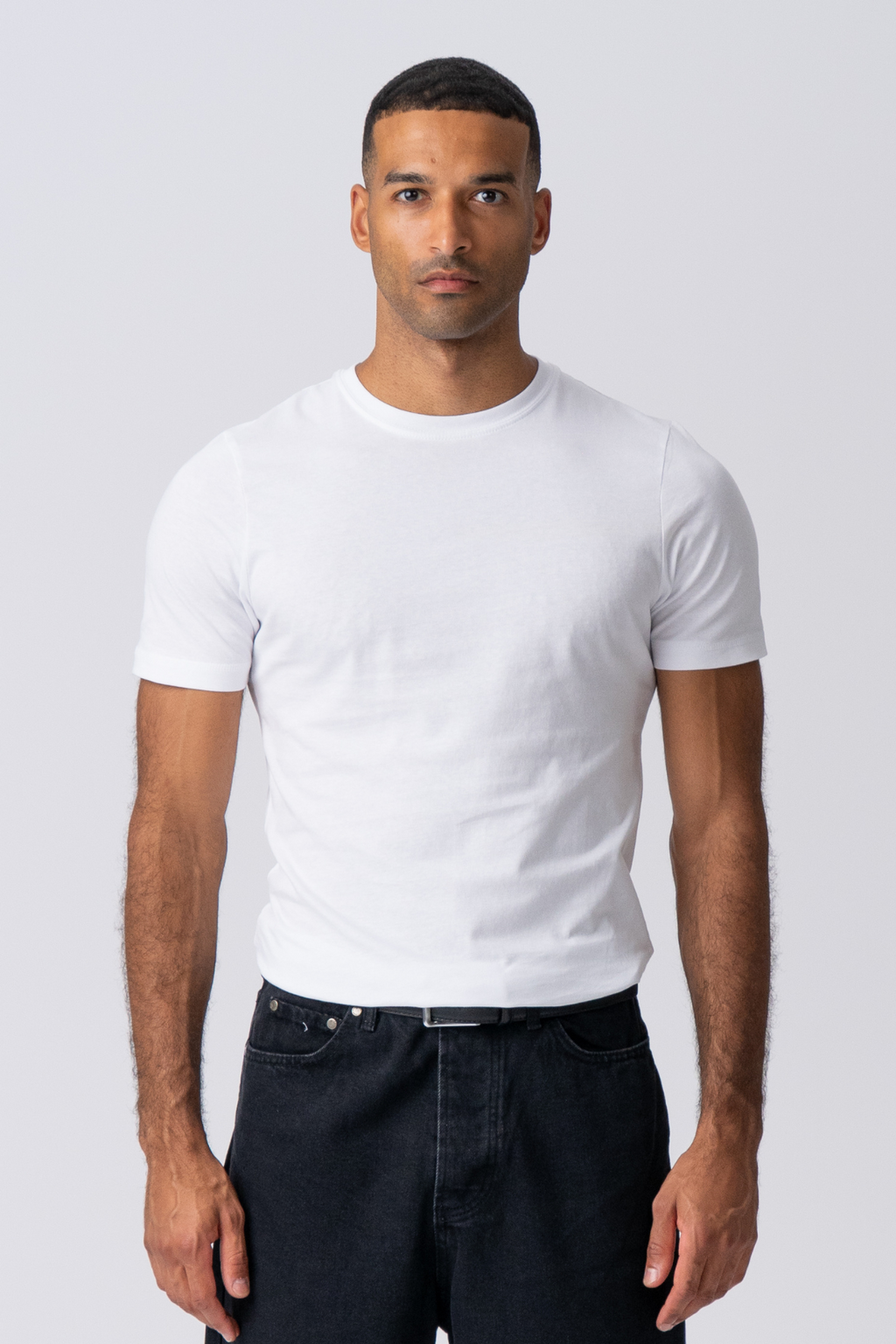 T-shirt musculaire - blanc