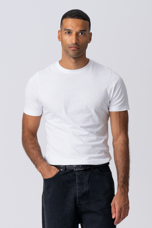 T-shirt musculaire - blanc