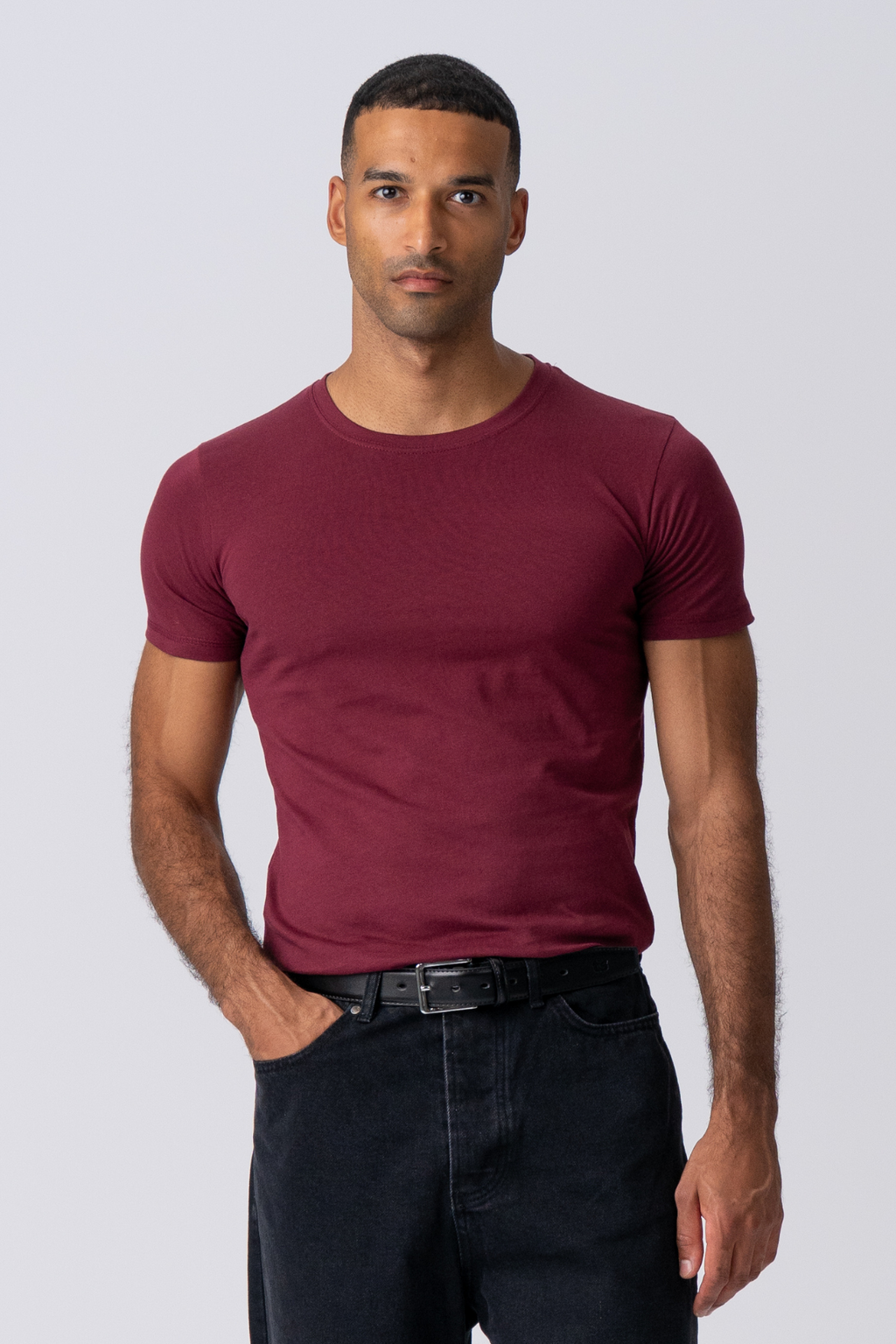 Muscle T -shirt - Bourgondië rood