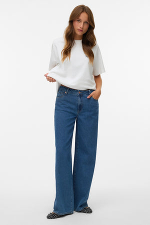 Remy Wide Jeans - Middelblauw denim
