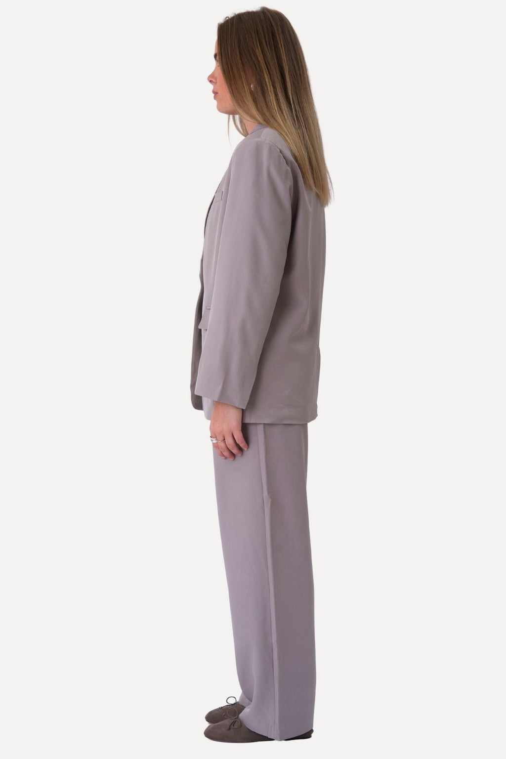 Oversized blazer - grijs
