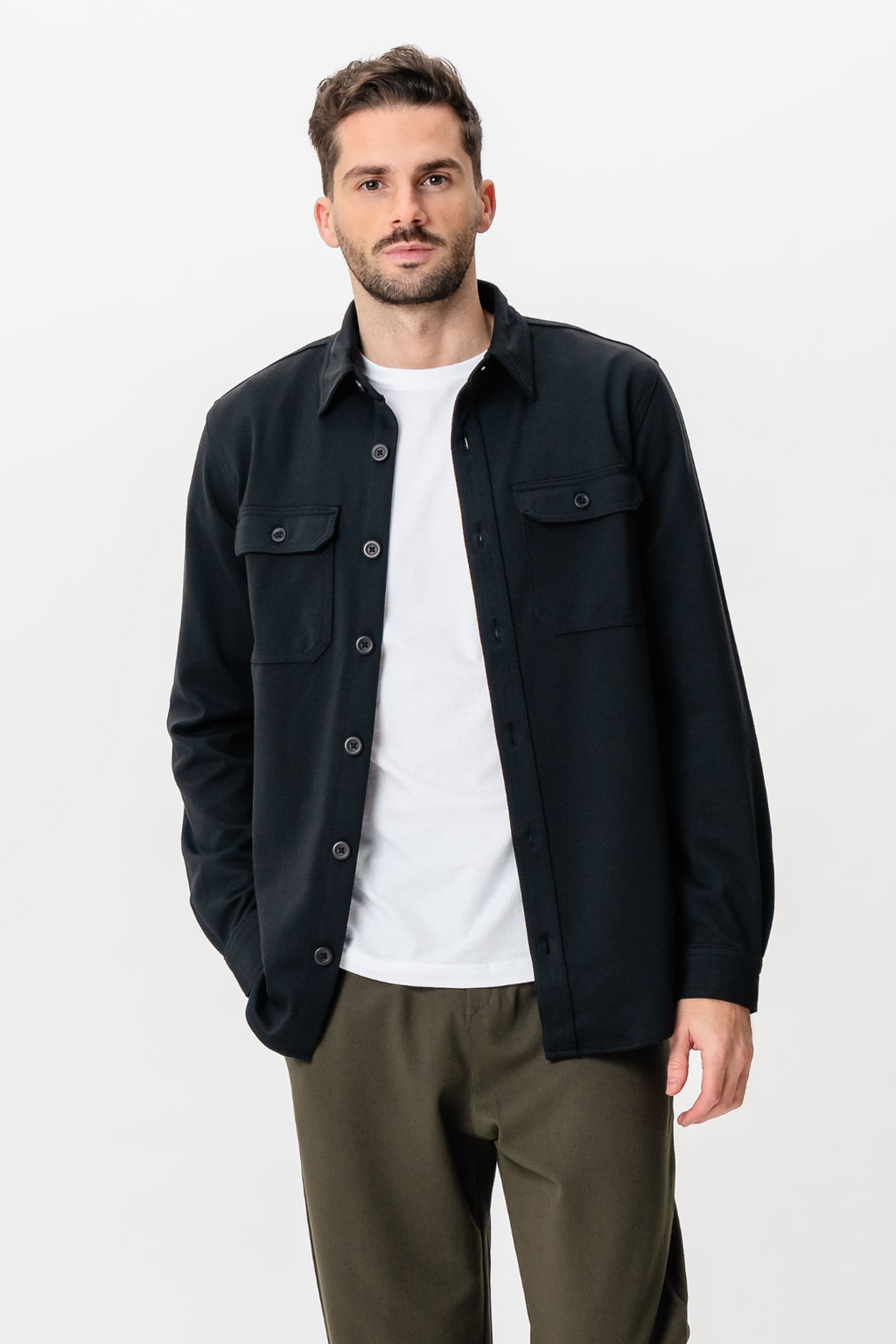 Performance Regular Overshirt - noir