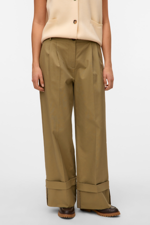 Kora brede opklappen Pants - Zeemeermin