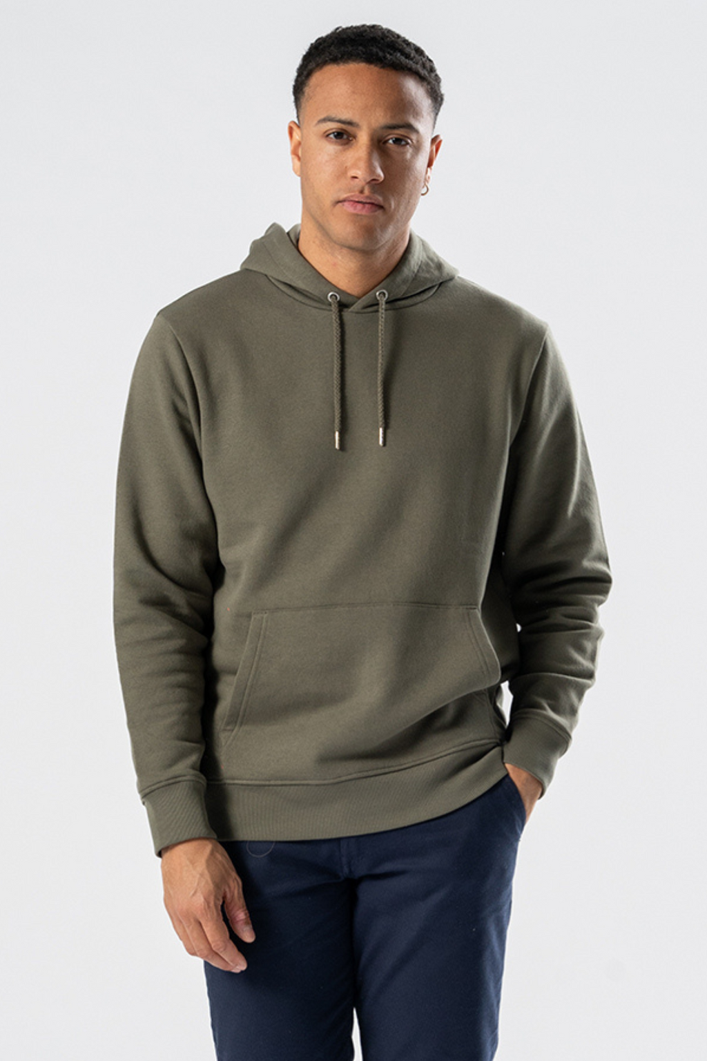 Sweatshirt à capuche - Vert armée