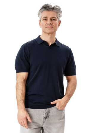 Nathan Knit Polo - Navy