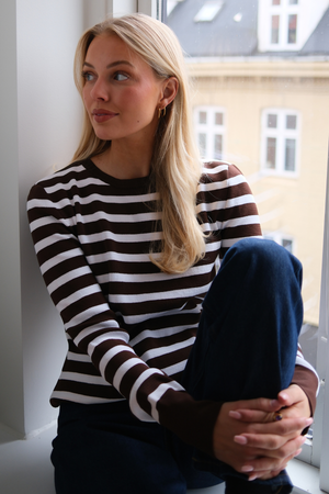 Maja gestreepte shirt - bruin