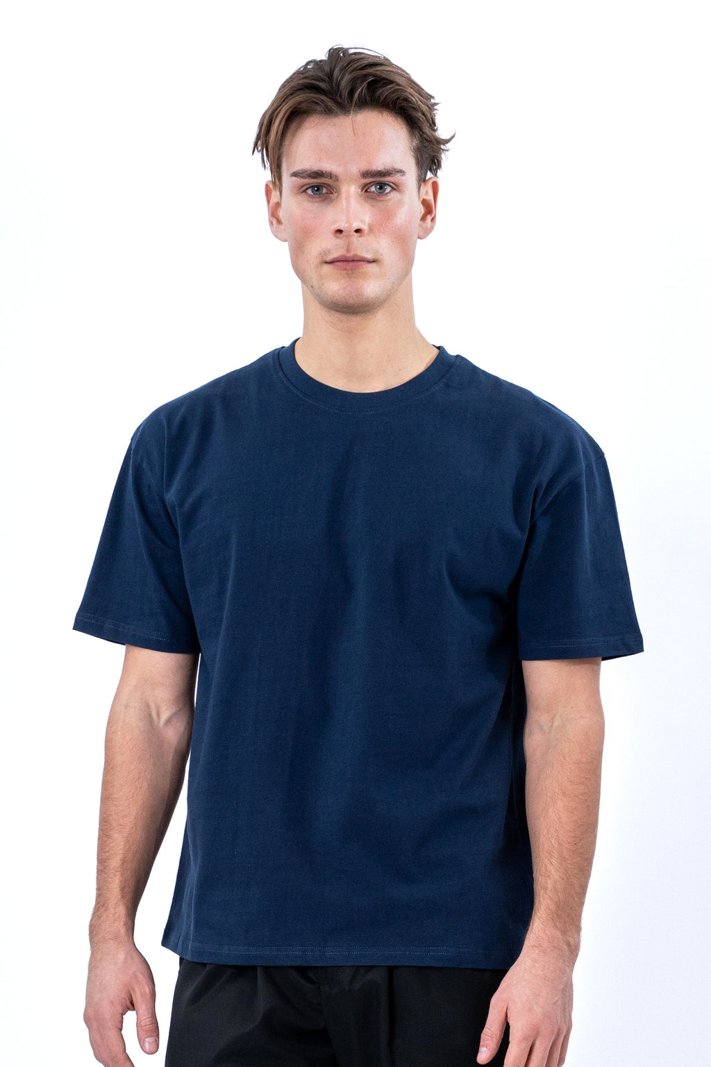 Boxy T-shirt - Marineblauw