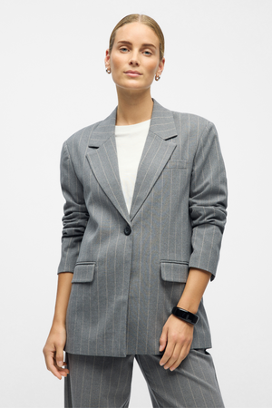Lisa Blazer - Medium Gray Melange