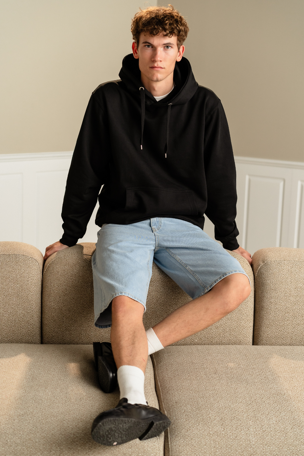 Denim Shorts Los - lichtblauw