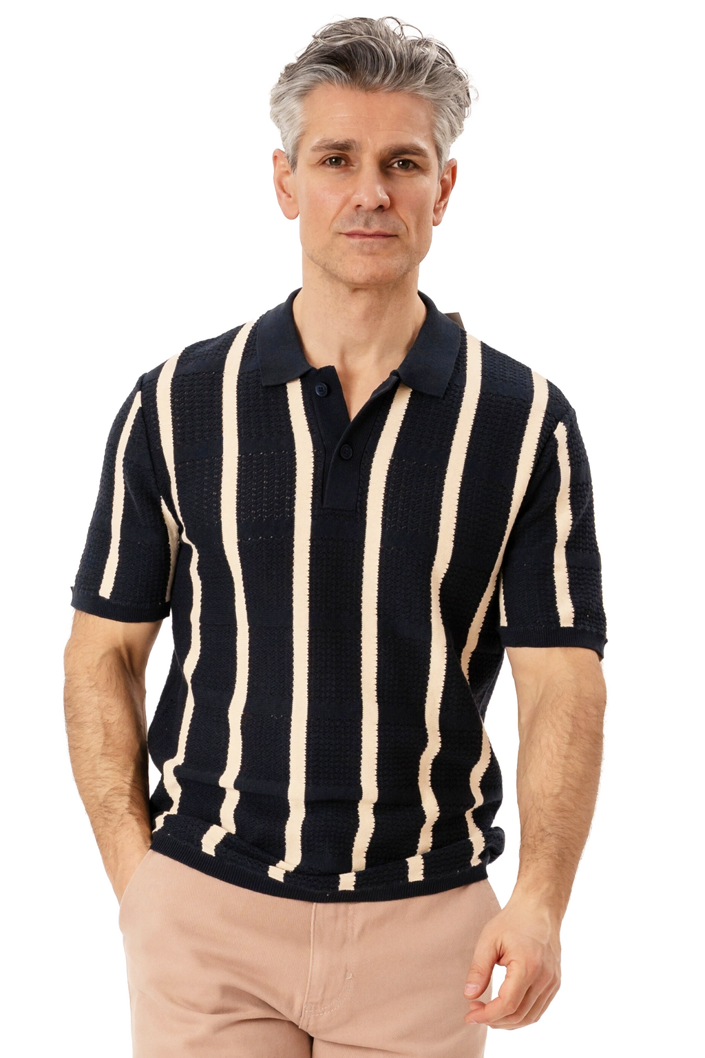 Polo en tricot Darin - Marine