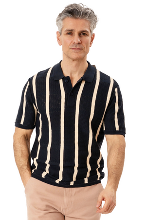 Polo en tricot Darin - Marine