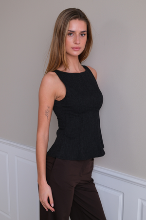 Aya-top - Zwart