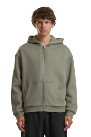Hoodie zip tous les jours - Olive pâle