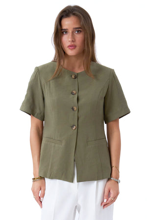 Isolde Blazer - Olijf