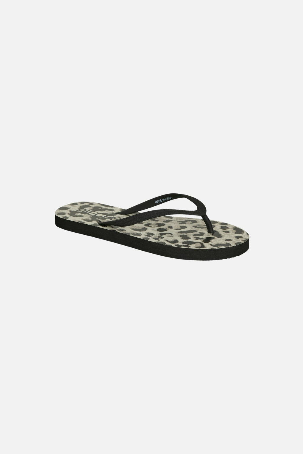 Zomerprint flip flop - zwarte leo