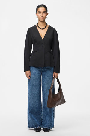 Blazer ajusté Kamil - Noir