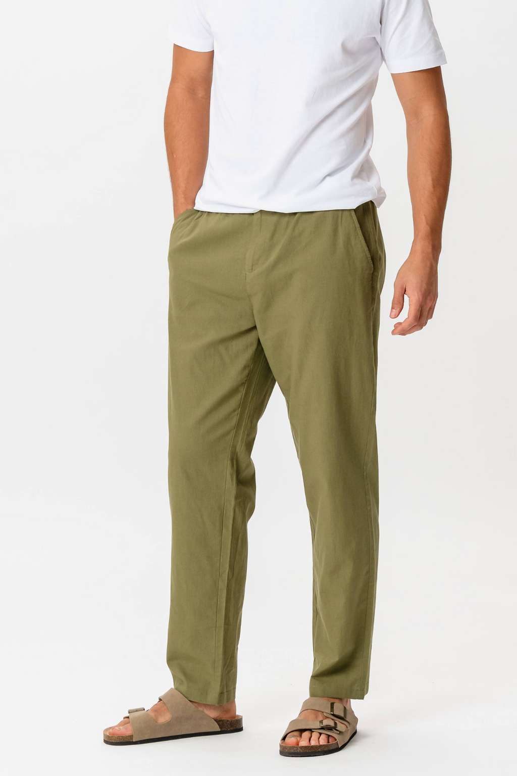 Linen Pants - Green
