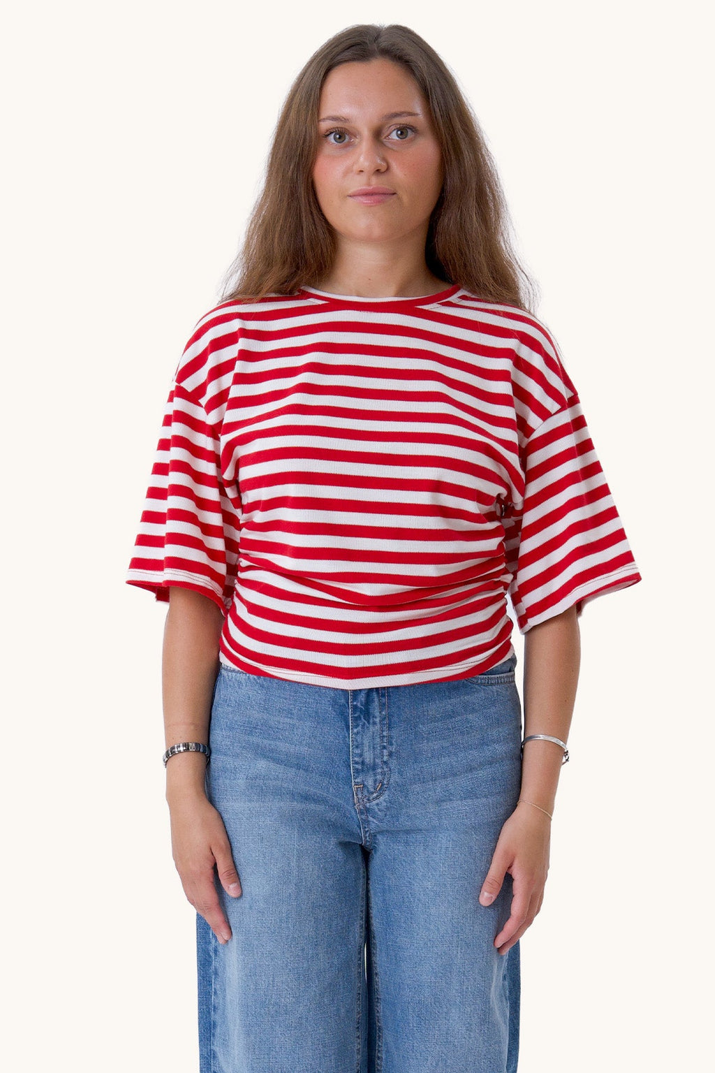 Pataya T-shirt - Red/White