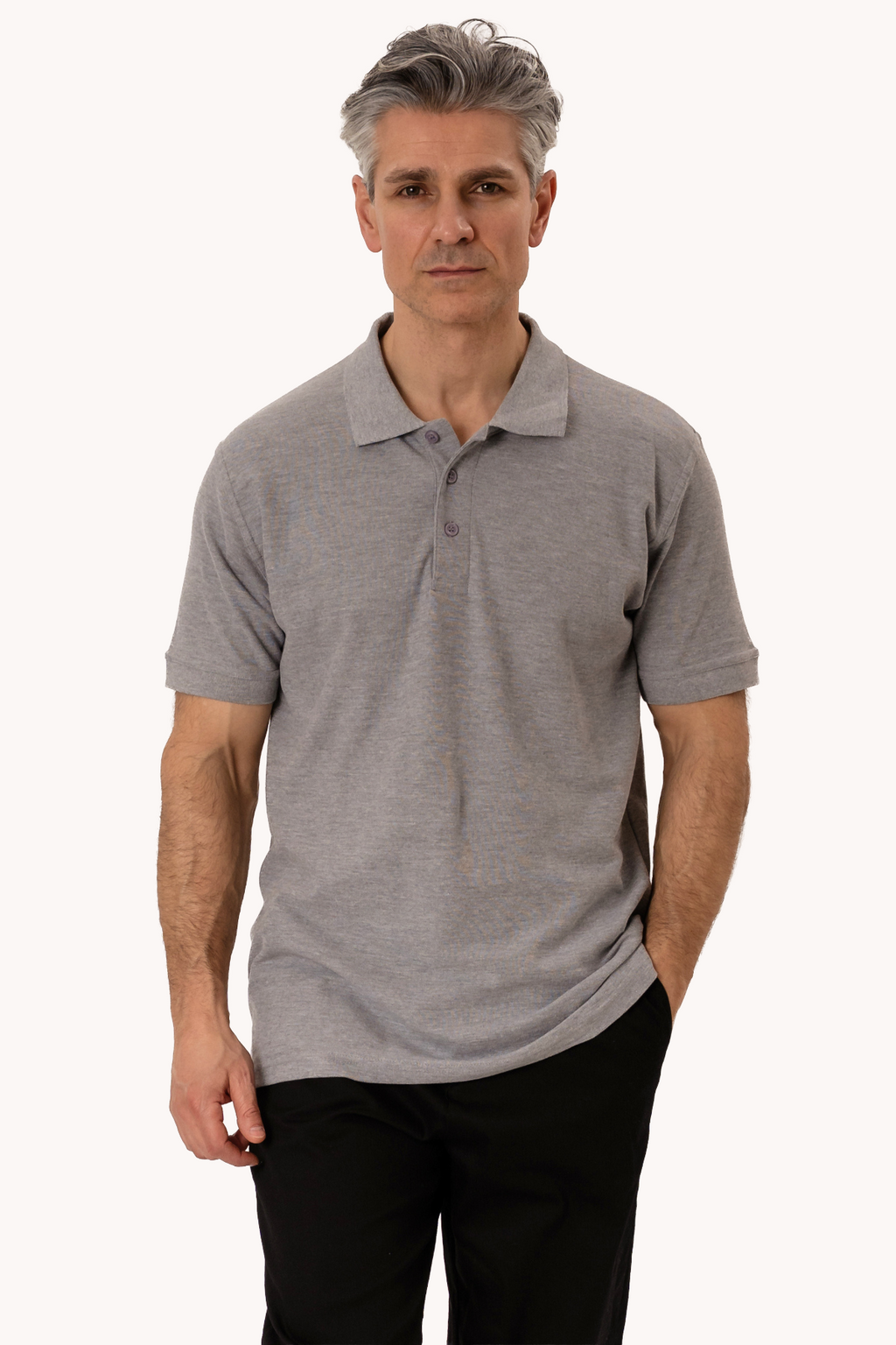 Basic Polo - Grijs