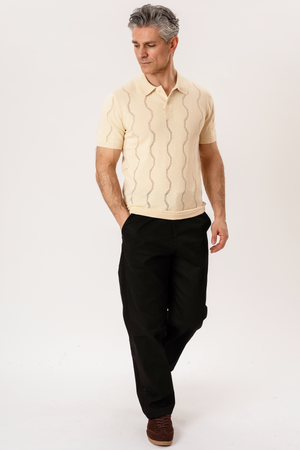 Duran Gebreide Polo - Zand
