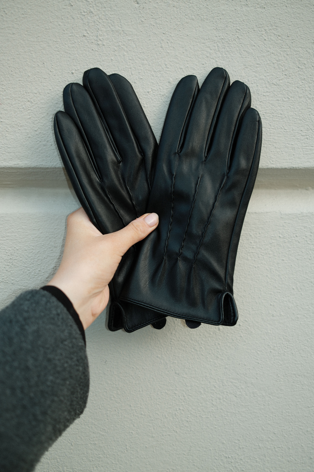 Leren Handschoenen - Zwart