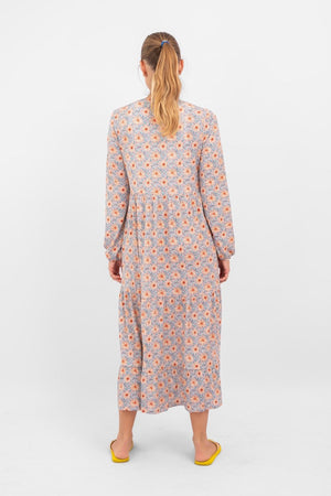 Julia Flowered Dress - Blauw