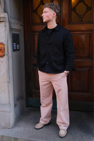 Rechte katoenen chino - Beige