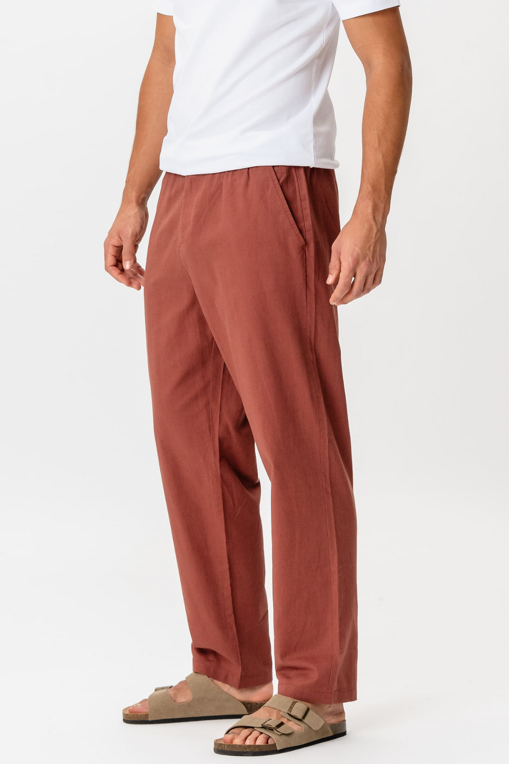 Linnen Pants - Terracotta