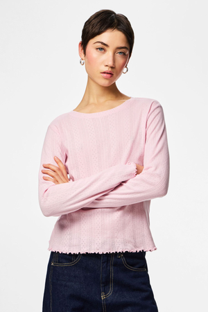 Haut Col Rond Marie - Spatule Rosée