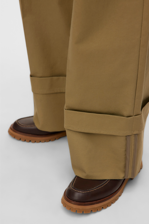 Kora brede opklappen Pants - Zeemeermin