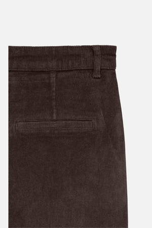 Margot brede corduroy Pants - Chocolade torte