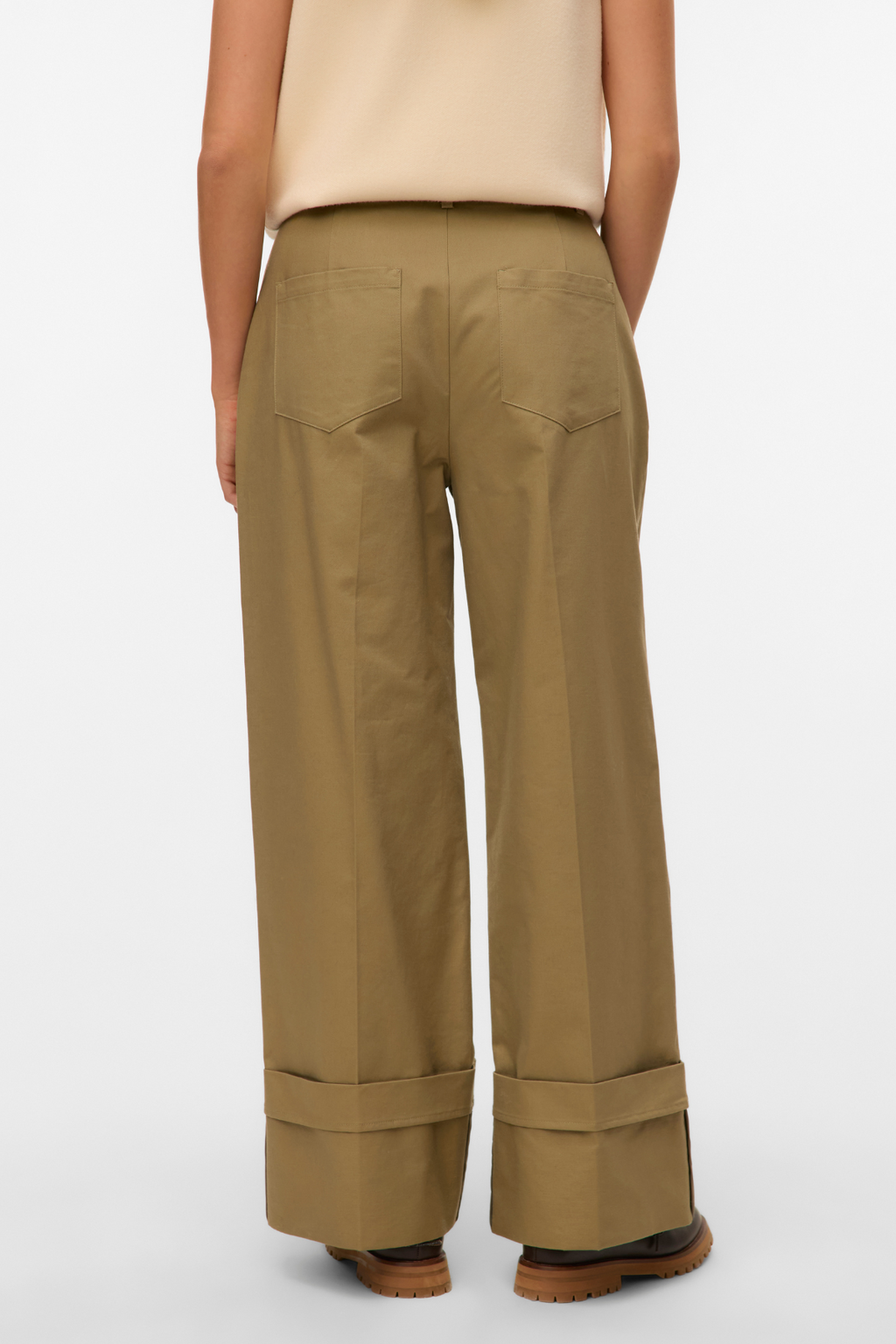 Kora brede opklappen Pants - Zeemeermin
