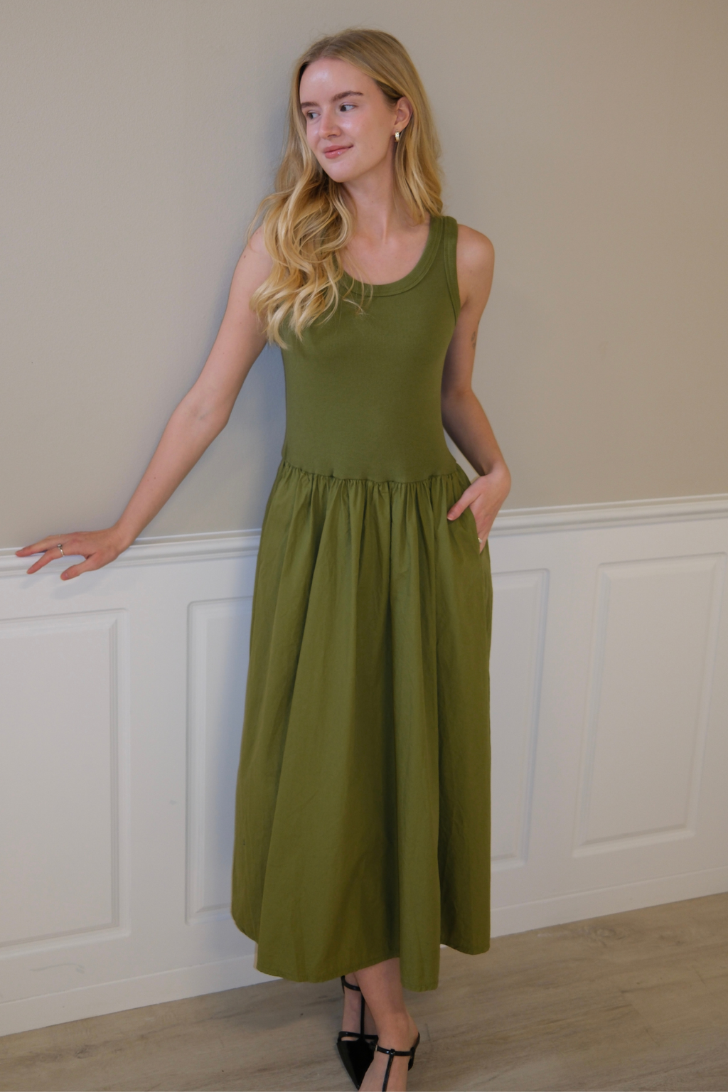 Hanna -jurk - groen