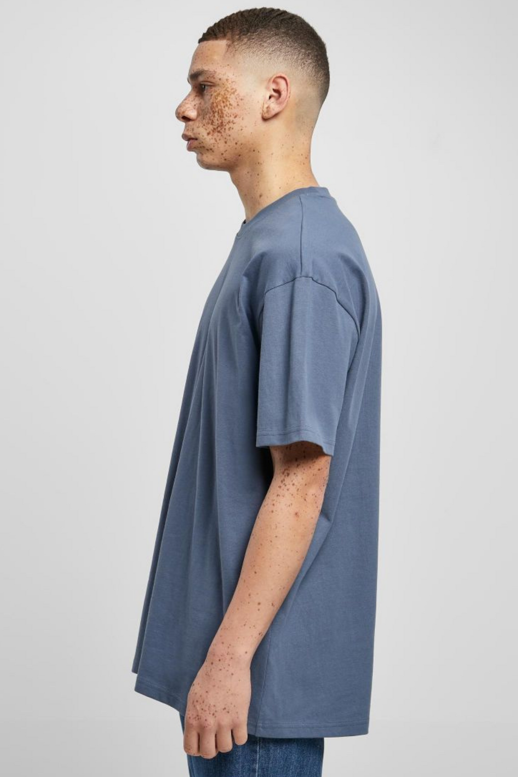 Zwaar Oversized T -shirt - vintage blauw