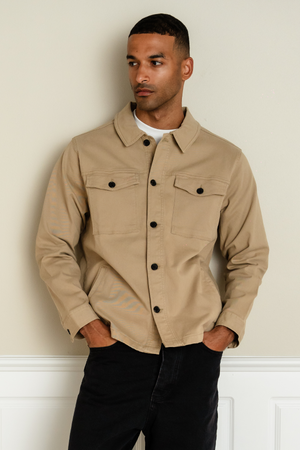 Twill Overshirt - Sable foncé